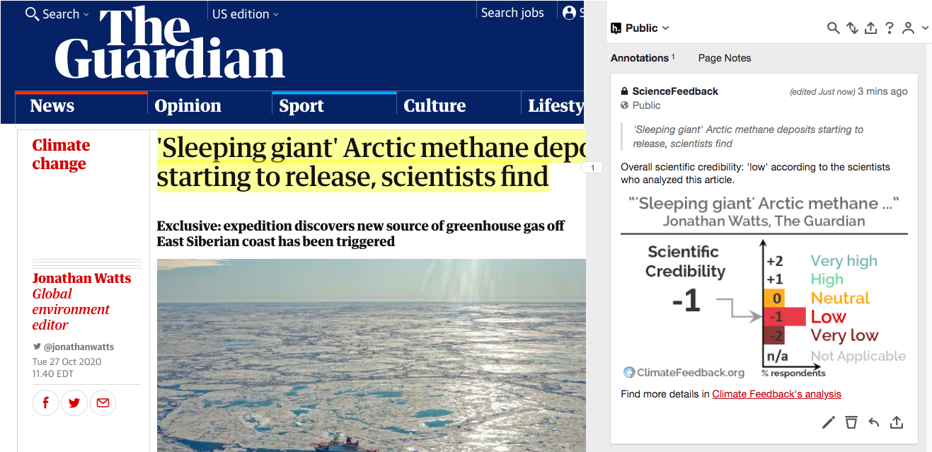 Guardian Article On Arctic Methane Emissions Claiming A New Climate Feedback Loop May Have Been Triggered Lacks Important Context Climate Feedback