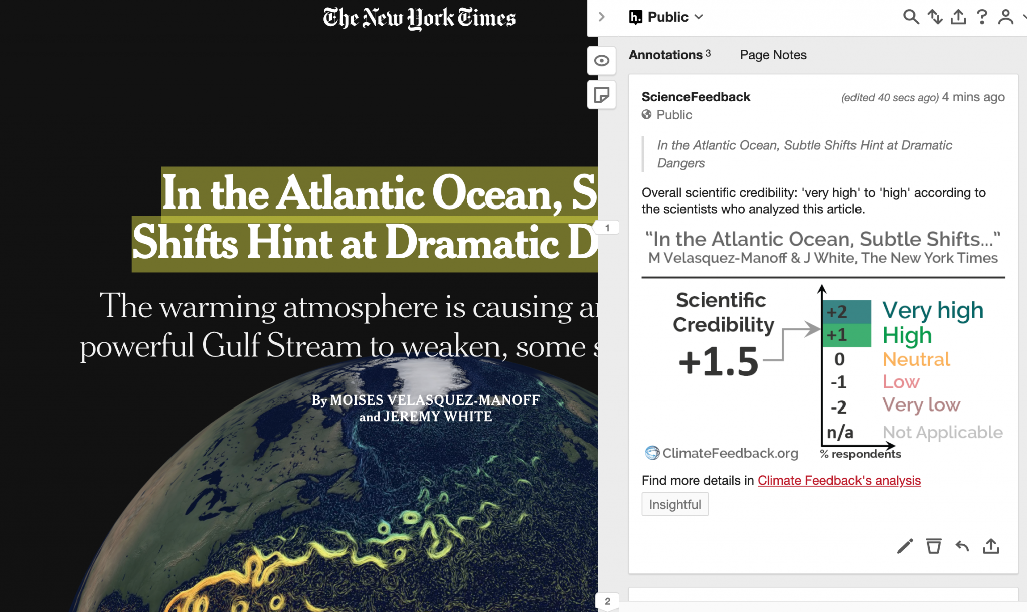 Atlantic ocean circulation system is slowing down, as accurately